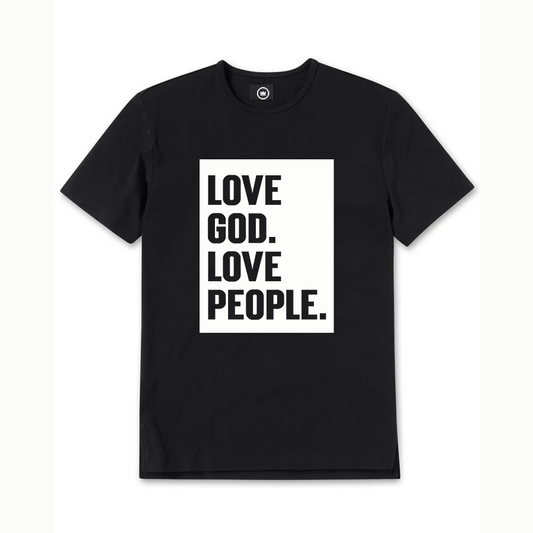 Classic - Love God. Love People. Tee - Black