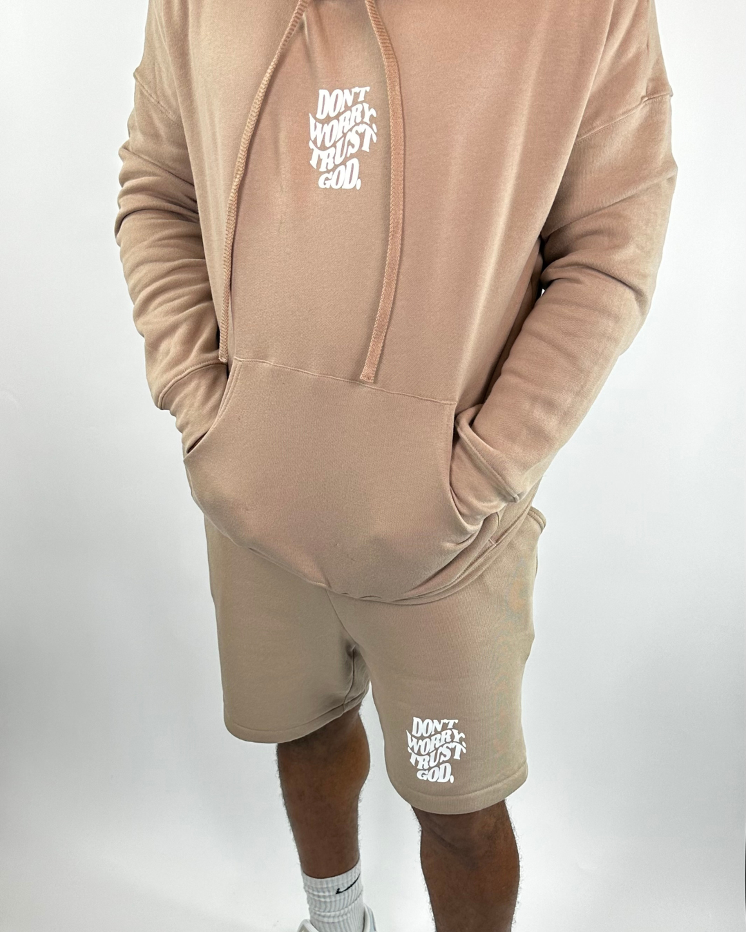 Tan top sweat suit