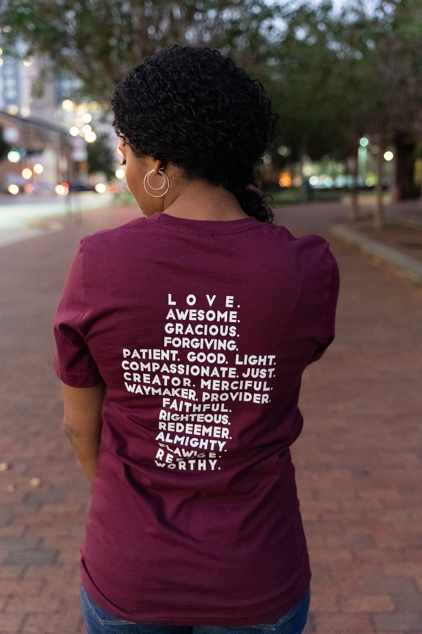 God Is... - Maroon Tee