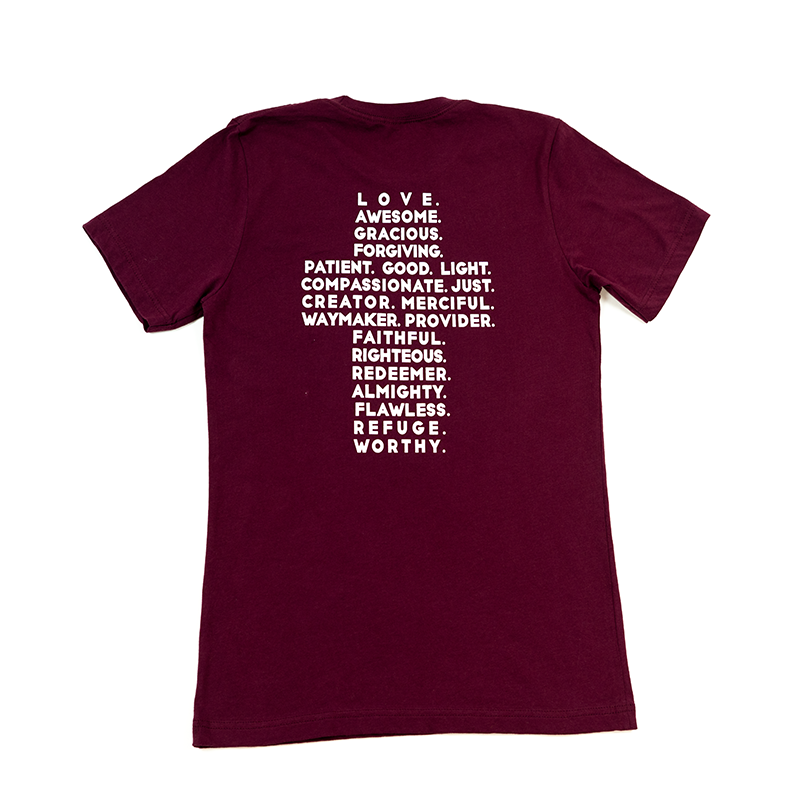 God Is... - Maroon Tee