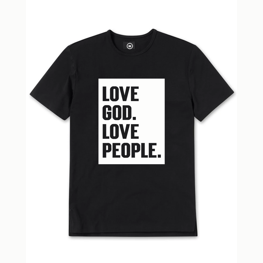 Classic - Love God. Love People. Tee - Black