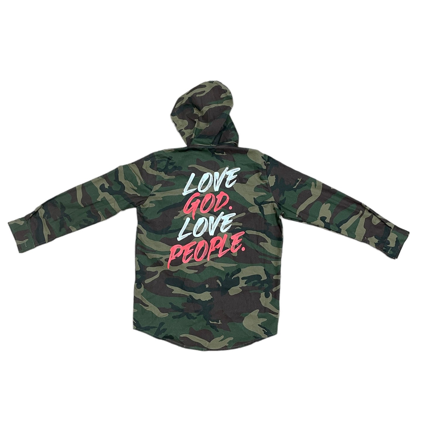 Camo "Hoodie" Canvas Jacket - Unisex/Mens